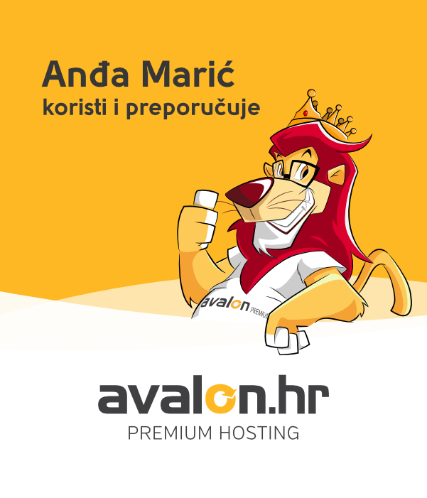 Anđa Marić koristi i preporučuje Avalon web hosting